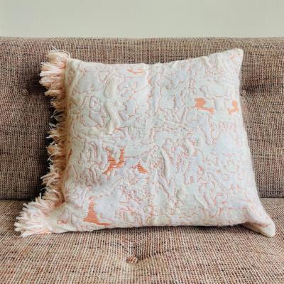 SOMETHING roos fringe cushion coral 1
